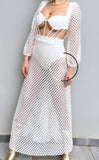 Cream Crochet Maxi
