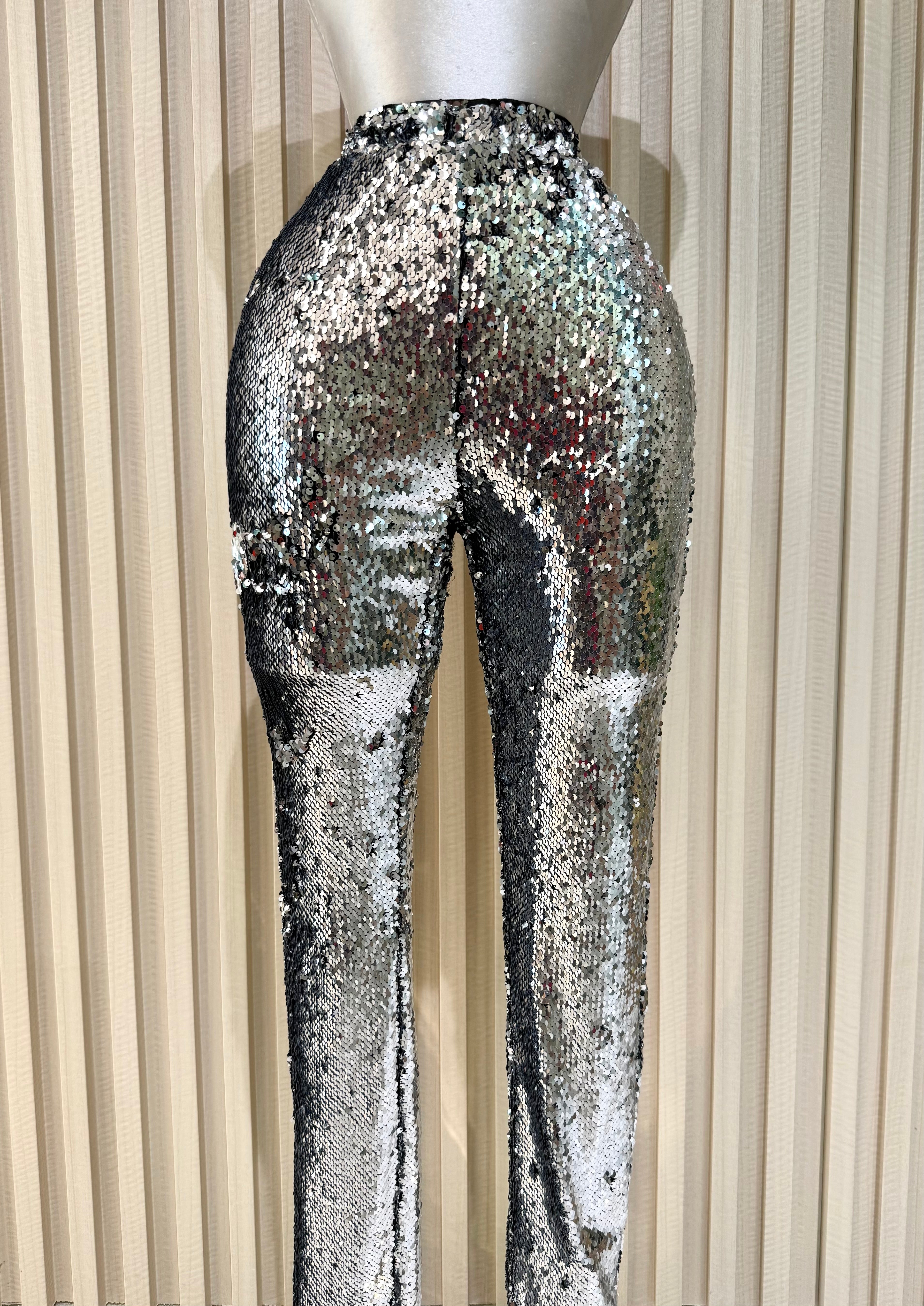 Silver Spandex Pant