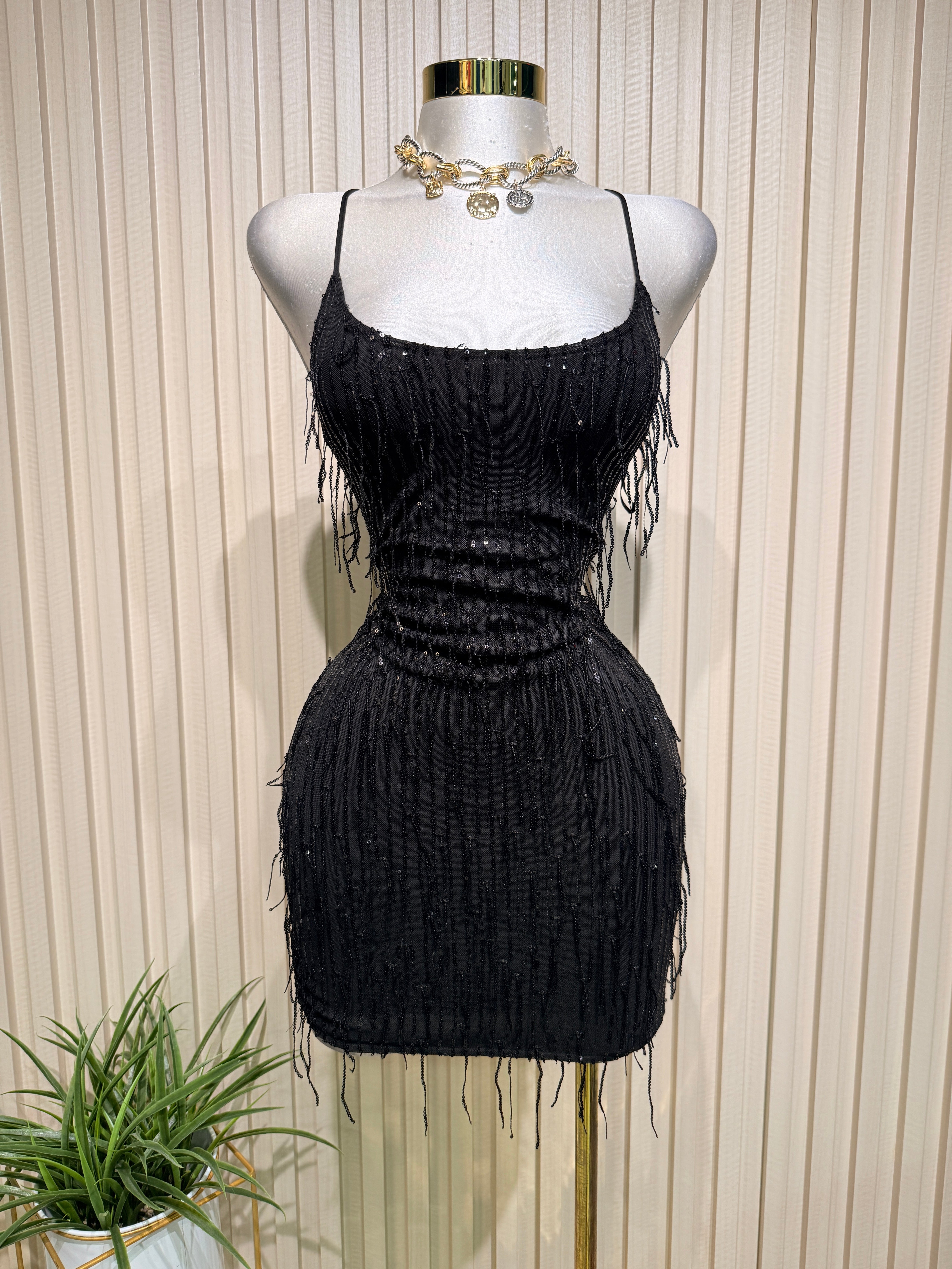 Black sequin Dress
