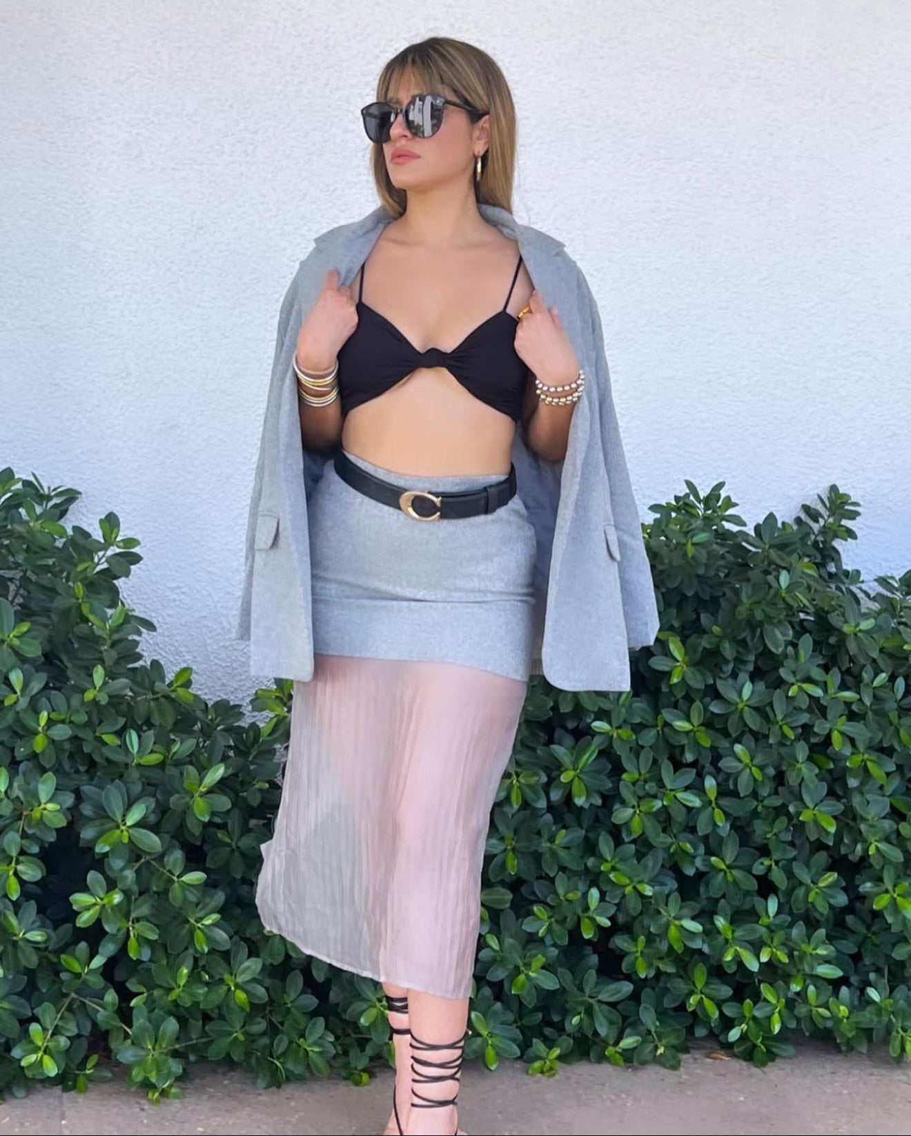 Gray Skirt  (S, M)