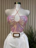 Pink Sequin Top (small)