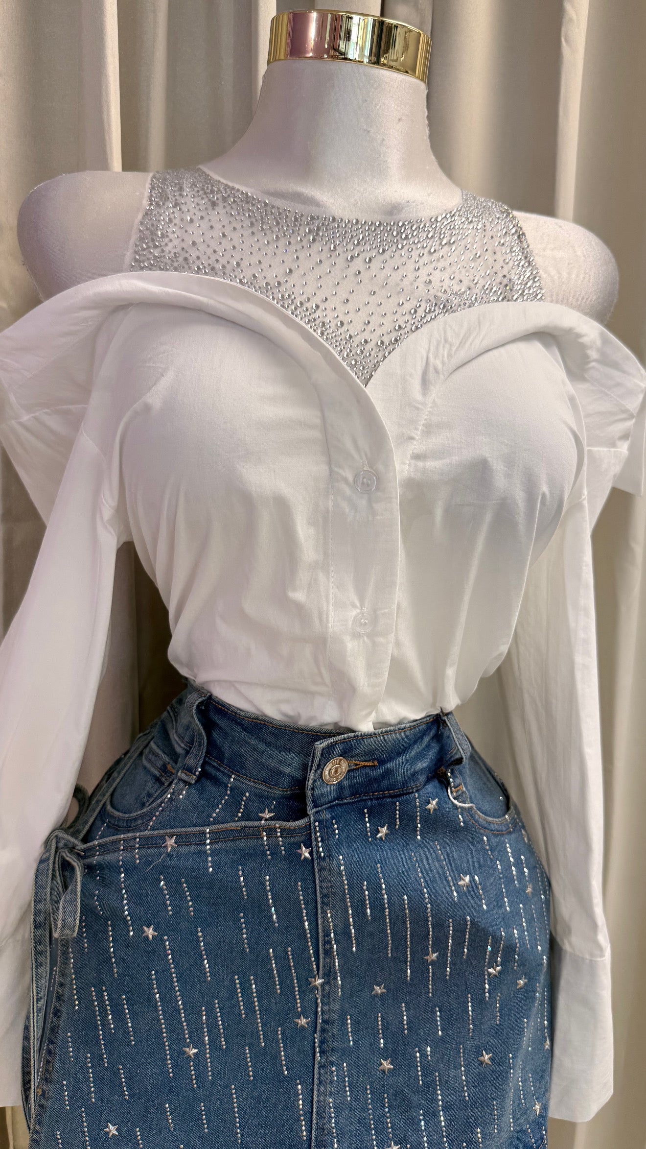 Sequin Details Blouse