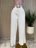 White Pants Wbelt