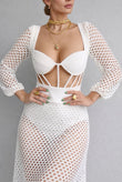 Cream Crochet Maxi