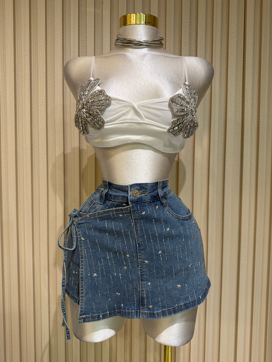 White Silver Top