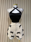 Cream Short Corderoy