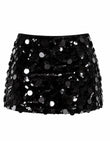 Black Sequin Skirt