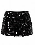 Black Sequin Skirt
