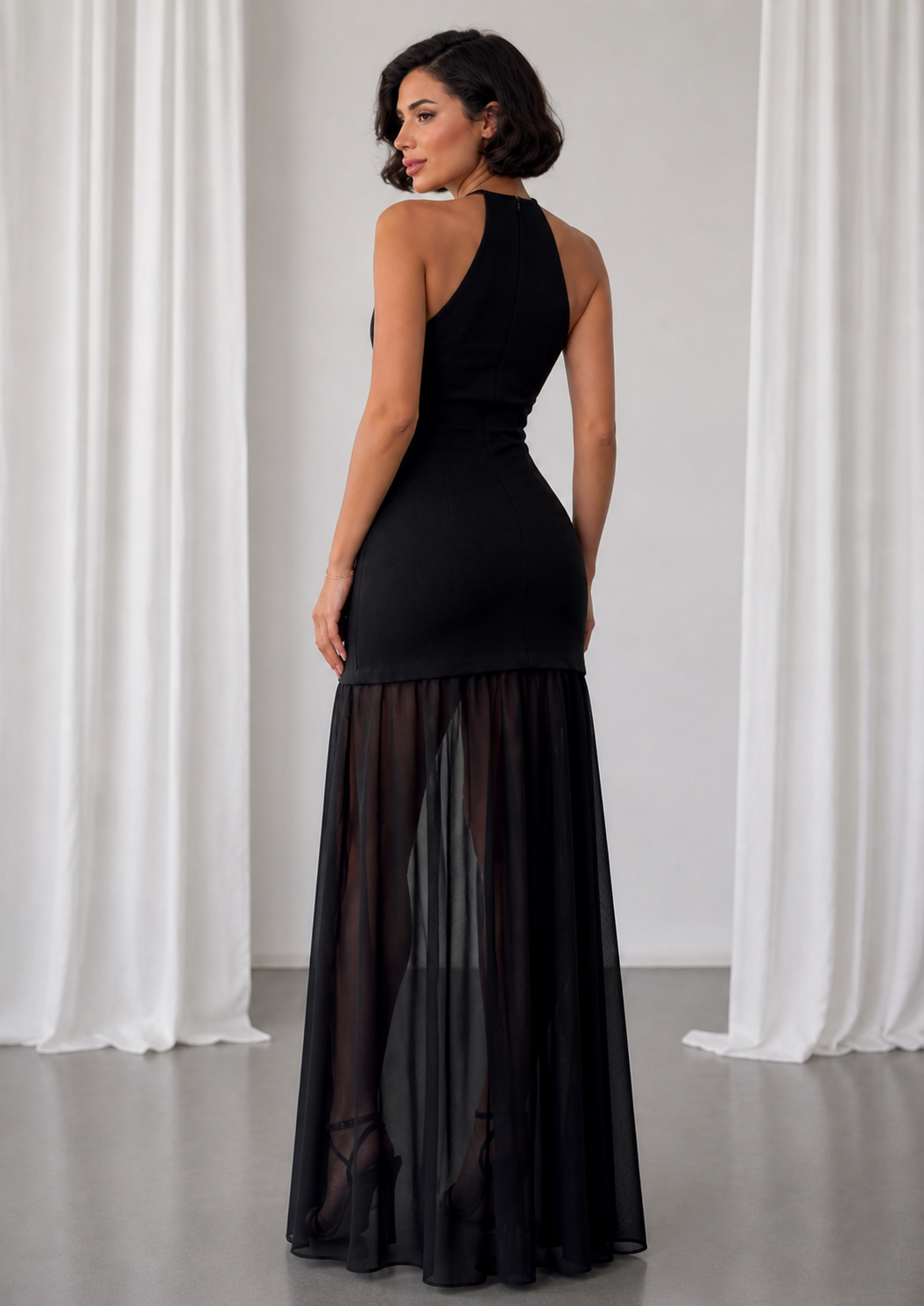 Glam Black Dress