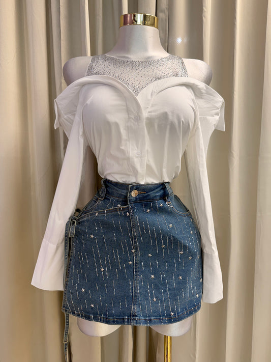 Sequin Details Blouse