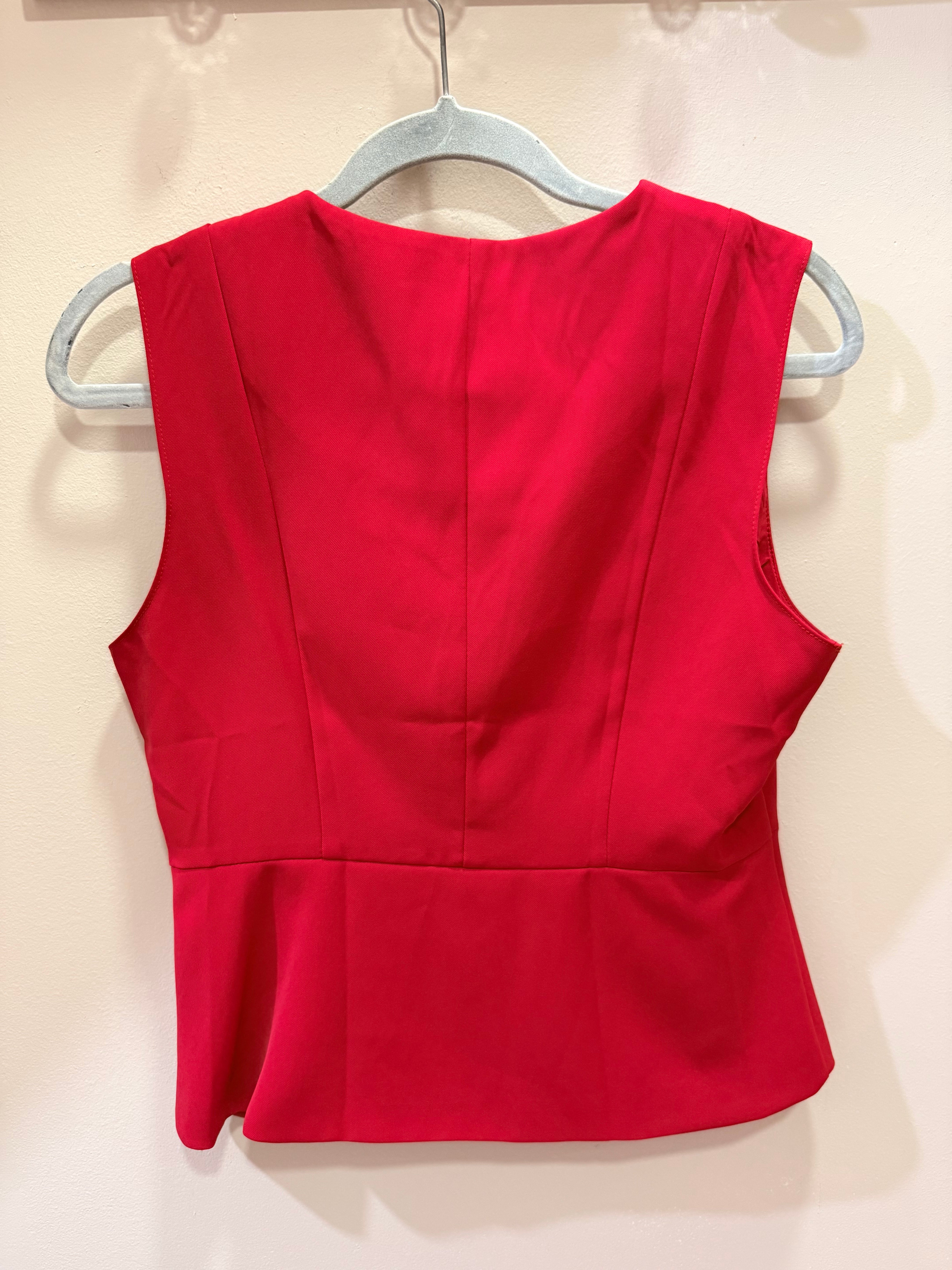 Red Vest blouse
