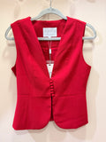 Red Vest blouse